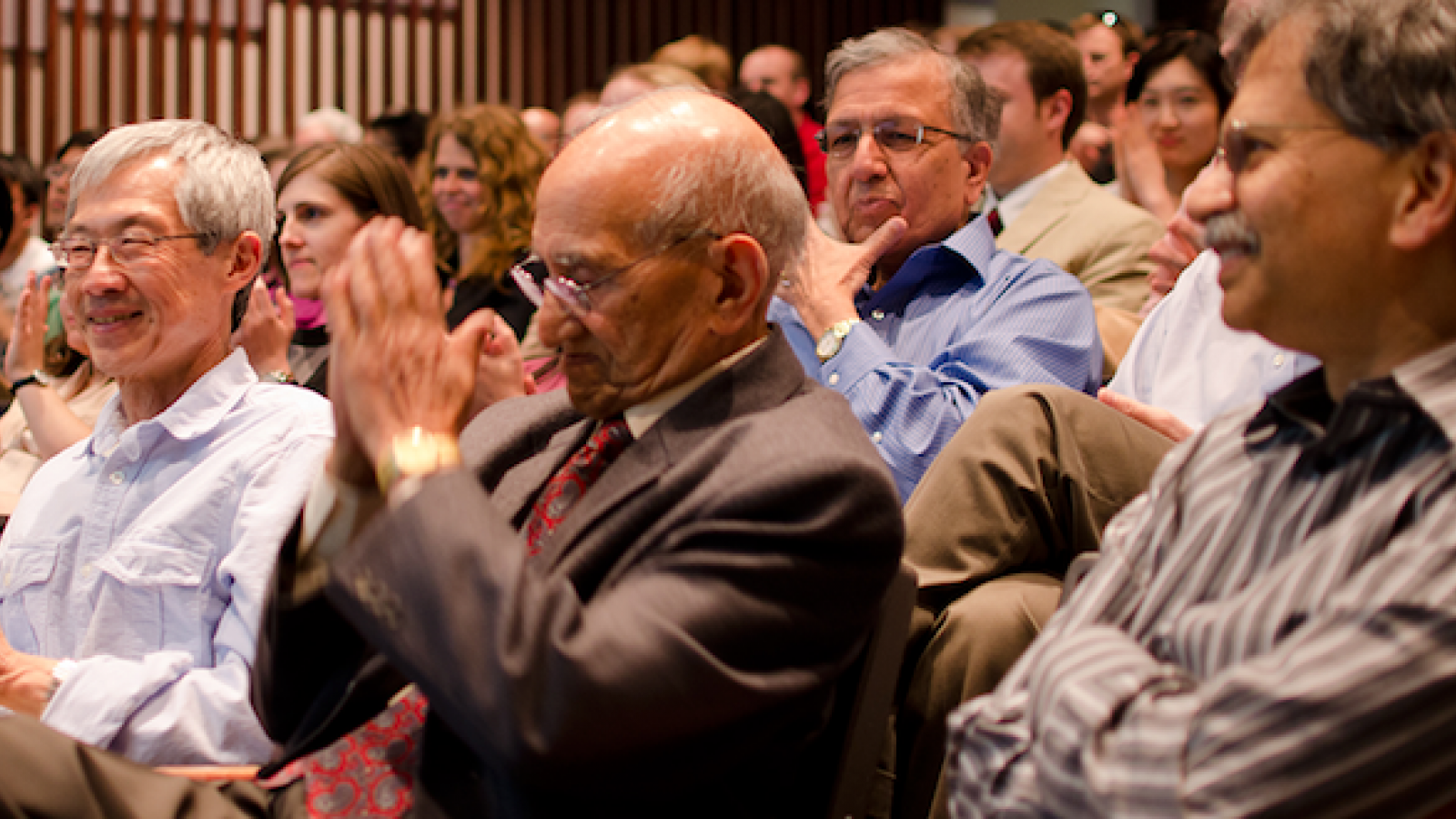 Dr. Jagdish S. Rustagi among the audience members at the 2012 lecture.